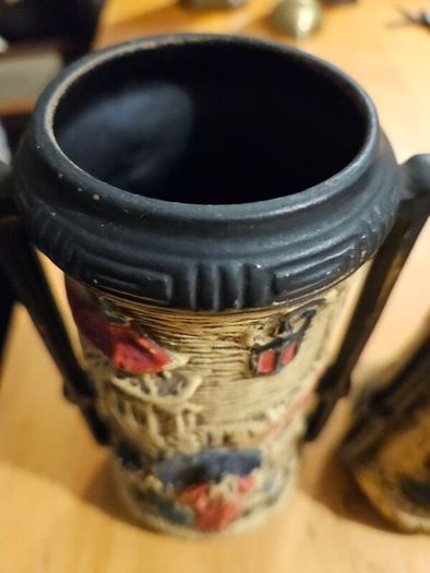 3 X Pairs Of Vases. Porcelain And Metal All In Good Condition. See Photos For Same.