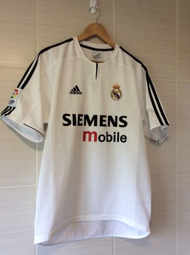 Real Madrid Jersey.  Official Adidas Mens Home Jersey Season 2003-2004. Original From The Time. Not A Modern Remake.