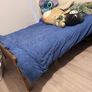 Double Wooden Bed Frame and Mattress Image 3