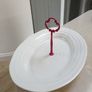 PORTMERION Oval large single tier plate with handle Image 3