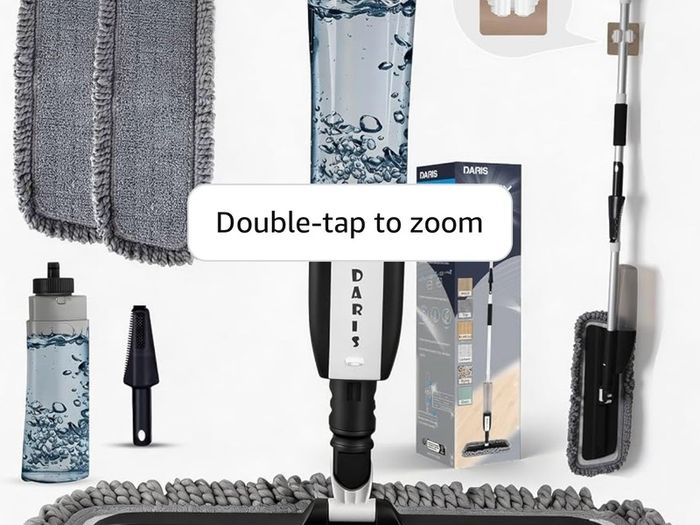 Spray Mops for Cleaning Floors-Microfibre Flat Mop with Sprayer FLoor Mop Wet Dry Floor Mop for House Cleaning with 2 Reusable Replacement Pads and 1 Refillable Bottle