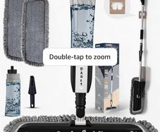Spray Mops for Cleaning Floors-Microfibre Flat Mop with Sprayer FLoor Mop Wet Dry Floor Mop for House Cleaning with 2 Reusable Replacement Pads and 1 Refillable Bottle