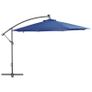 Cantilever Umbrella with LED Lights Azure Blue 350 cm Image 3