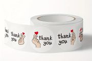 Thank You Stickers / 1" / 500 Stickers / NEW