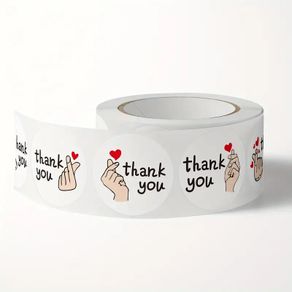Thank You Stickers / 1" / 500 Stickers / NEW