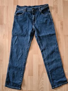 Mens Jeans Denim blue Wrangler Regular fit W34 L32