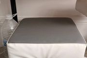 White Pedicure Pouffe / Salon Stool