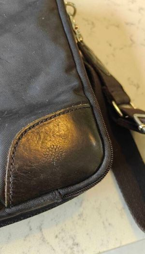 Authentic Vintage Mulberry Vintage Laptop Leather and Nylon Bag