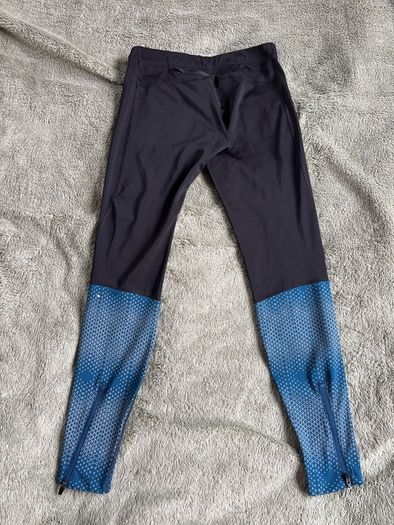 ASICS blue & black running tights Size S