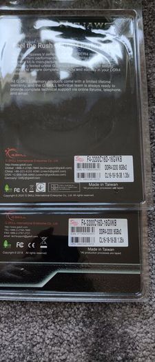 G.Skill Ripjaws DDR4- 3200Mhz - 32 GB - 4x8 GB