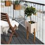 30x30cm patio tile WPC Garden floor board eco-friendly waterproof DIY splicing balcony floor Image 6