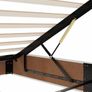 Ottoman Bed Frame without Mattress White Double Faux Leather Image 8