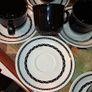 Vintage Staffordshire  12 piece cups and saucers set.. Image 7