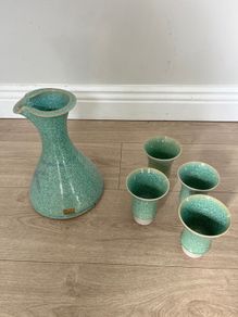 Louis Mulcahy large jug and beakers