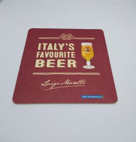Birra Moretti : Italy's Favourite Beer - Beer Mat/Coaster