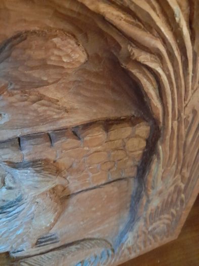 Vintage Carved Pheasants in Teak