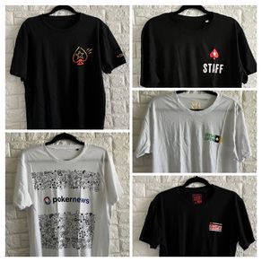 Bundle of Poker T-shirts Size L