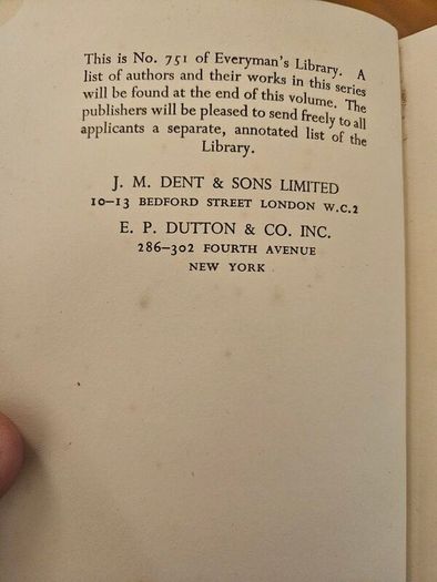 Of Civil Goverment. By John Locke. 1936 Hardback In Good Condition.  See Photos For Same.