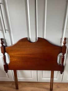 Single mahogany headboard