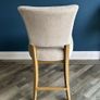 EZ Living Ava Beige Linen Look Fabric Barstool Image 3