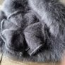 Seeberger womens Gray animal hair blend fuzzy bucket hat with a flower decoration new Image 9