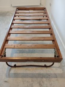 solid bed frame