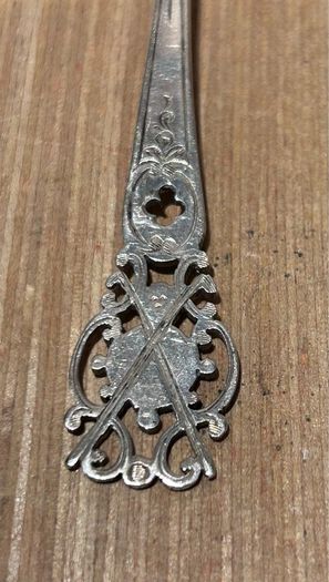 Vintage Decorative sterling silver collectible Teaspoon