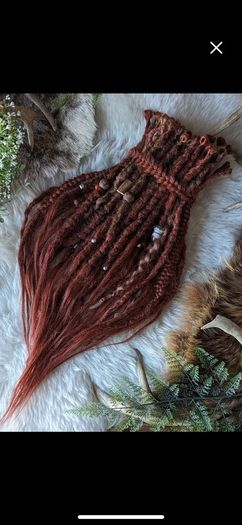 Set of 50 SE synthetic dreads braids Single ended dreads