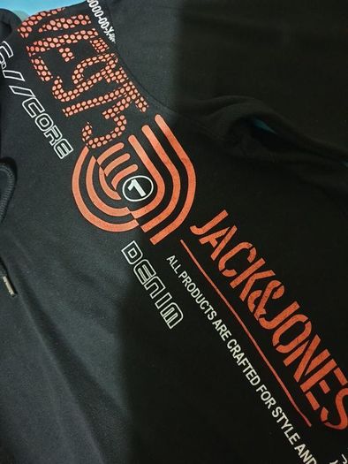 jack & jones black small hoodie