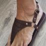 ANKO brown thong sandal Sz 8 AUS (Fit 6UK) Image 4