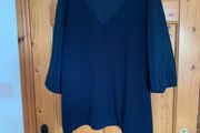 Navy tshirt style top with large sleeves size 16/18