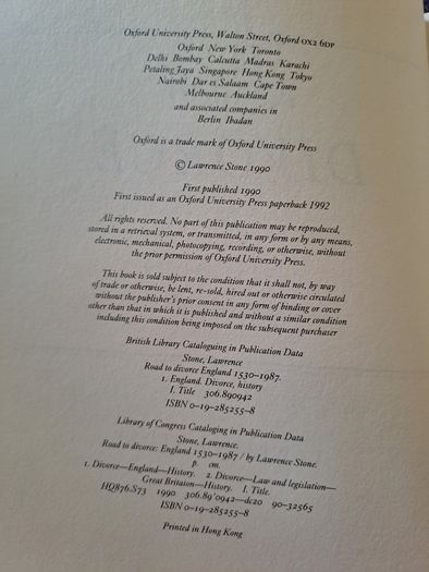 Road to Divorce England 1530 to 1987 Lawrence Stone