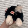 Keel Toys Jessie Border Collie Black White Dog Soft Plush approx. 25 cm. Blue Collar Used Please see photos Image 6