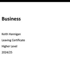 Institute of education h1 business notes