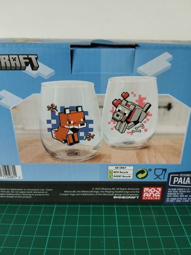 Minecraft Glass Set (2 Pack)  Paladone