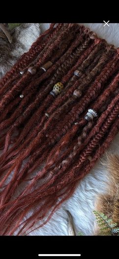 Set of 50 SE synthetic dreads braids Single ended dreads