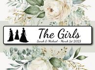 main image for ad The Girls Wedding Number Plate - Mr Mrs Couple Name &amp; Date