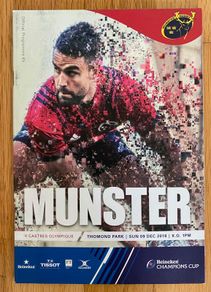 2018 Munster v Castres Olympique - Champions Cup Programme