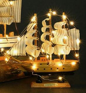 Vintage Style Marine Decoration with lights - great gift