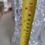 Antique American Brilliant heavy Crystal 1900 s Tall Sawtooth Pitcher, Brilliant Cut Glass Hobstar 9" Water Pitcher and  weighs about 7 lb. 3.1 kg.approx. Image 3