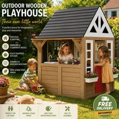 Outdoor Wooden Playhouse