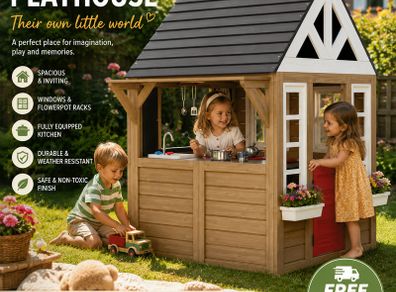 Outdoor Wooden Playhouse