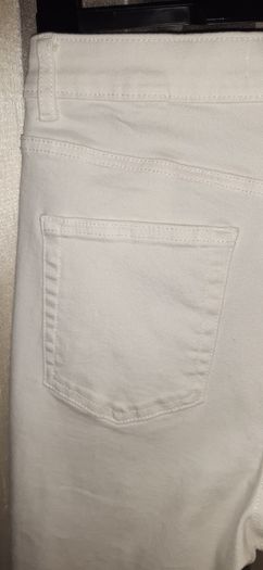 High Waist White Jeans