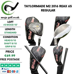 Taylormade M2 2016 #3 Wood 15 Degree / Reax 65 Regular