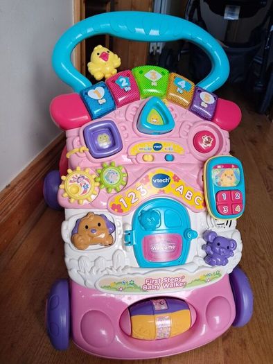 VTech Baby First Steps Baby Walker Pink