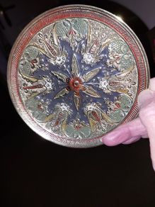Vintage Brass Shallow Wall Plate
