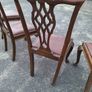 A set of four pierced Chippendale style chairs Image 3
