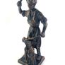 Vintage metal figurine of a blacksmith Image 6