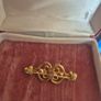 Vintage Gold Tone and Pearl Brooch Image 2