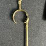 Vintage Brass Fireplace Tool Set. Tongs broken Image 7